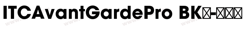 ITCAvantGardePro BK字字体转换